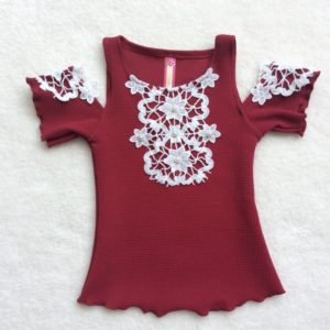Blusa para Niña Julia Vino